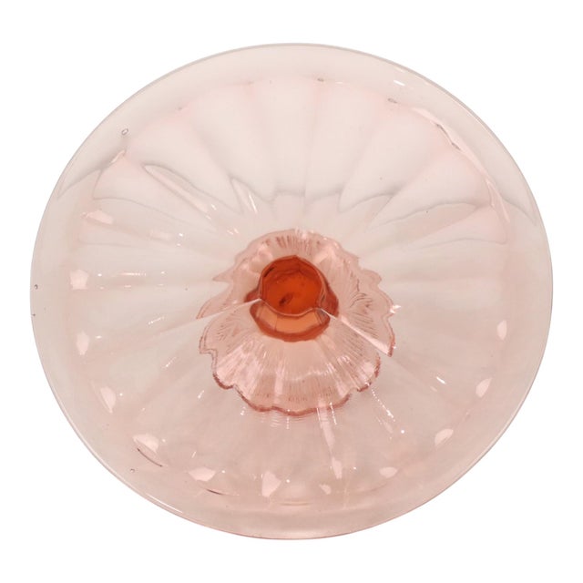 Art Deco Pink Cake Platter, 1930s For Sale - Image 10 of 14