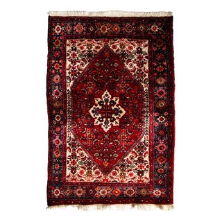 Vintage Hamadan Rug in Hand-Knotted Wool, 1970s For Sale
