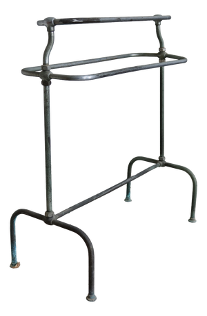 Vintage Tubular Metal Towel Rack, 1950s