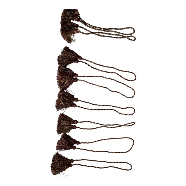 8s Vintage Tiebacks With Tassels For Sale