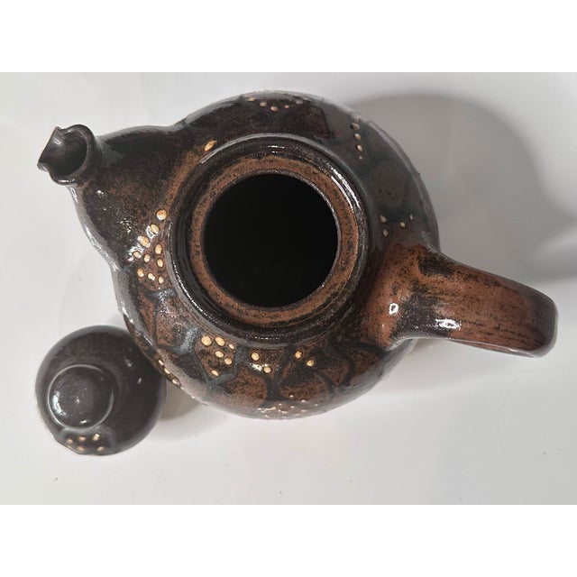 Ceramic Handmade Ceramic Teapot and Cups from Helma Klett Workshop, Germany, 1980s, Set of 3 For Sale - Image 7 of 15