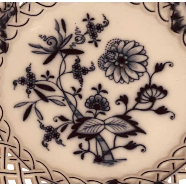 Traditional 1900s Meissen Porcelain Plate For Sale - Image 3 of 6