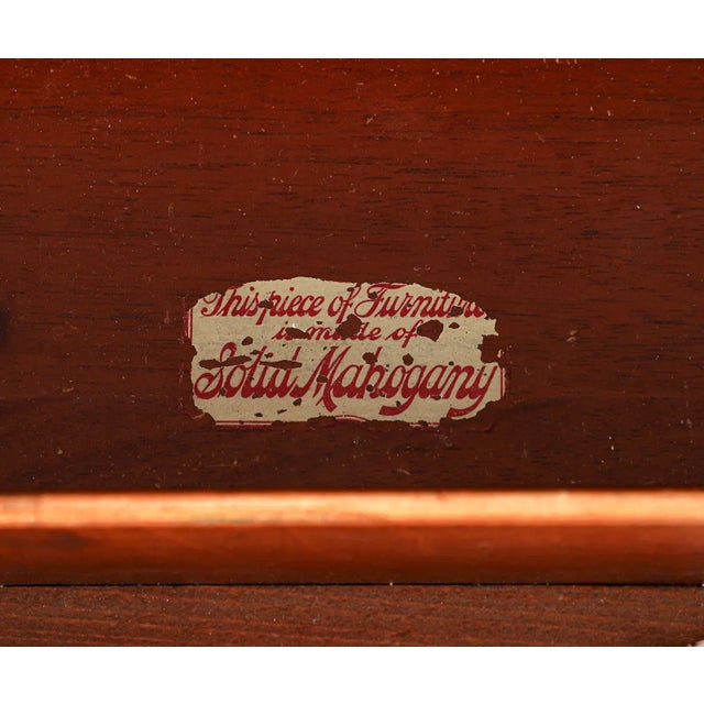 Dauler Close and Johns Hand Painted Mahogany Dresser For Sale In Dallas - Image 6 of 9