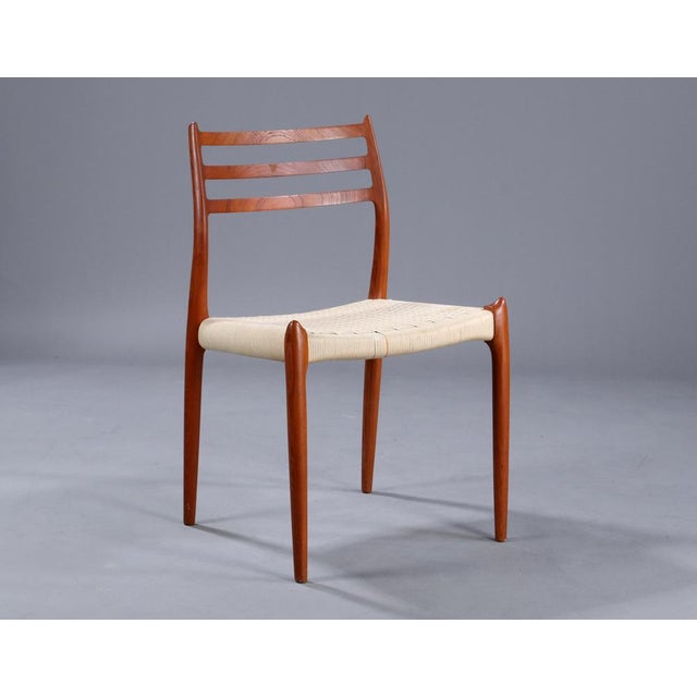 Set of Vintage Model No. 66 & 78 Solid Teak Chairs by Niels O. Møller for J.L. Møllers Møbelfabrik For Sale - Image 14 of 18