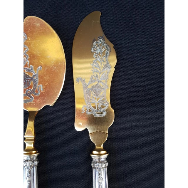 Ice cream serving utensil, Silver Handle, circa 1890\. Magnificent cutlery to serve ice cream, made by René Courtin. The...