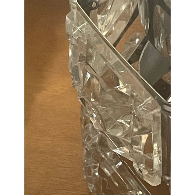 Swarovski Cut Glass Pendant Lamps, 1970s, Set of 5 For Sale - Image 3 of 18