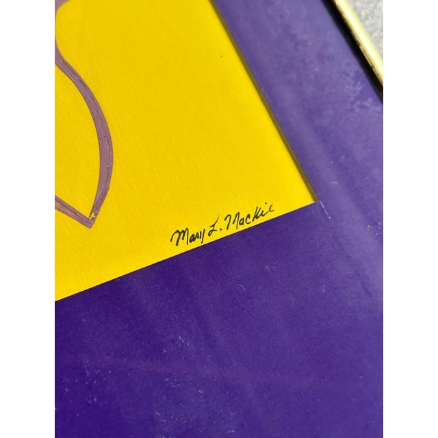 W15.5 H20 Colorful small print signed and framed. Item shows well with no major areas of wear. See other listings for...