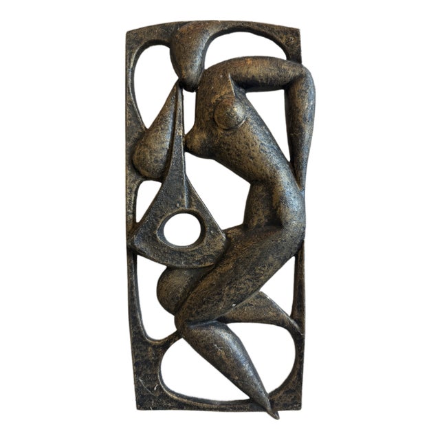 Abstract Brutalist Wall Relief Sculpture, Czechoslovakia, 1970s For Sale