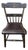 19th Century Antique Pennsylvania Hand-Painted Folk Art Half-Windsor Plank-Seat Chair For Sale
