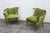 This Pair of Chairs is made of wood, and fabric. These two chairs have exquisitely elegant French Provincial style; they...