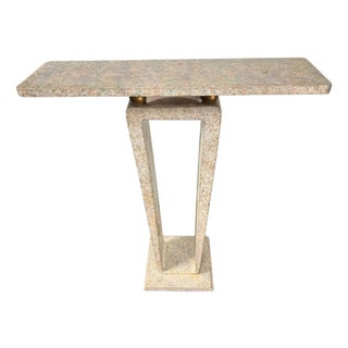 1980s Postmodern Stone Pedestal For Sale