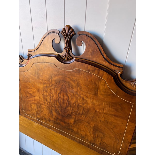 Art Deco Vintage Art Deco Full/Double Bedframe Waterfall Poster Bed For Sale - Image 3 of 10