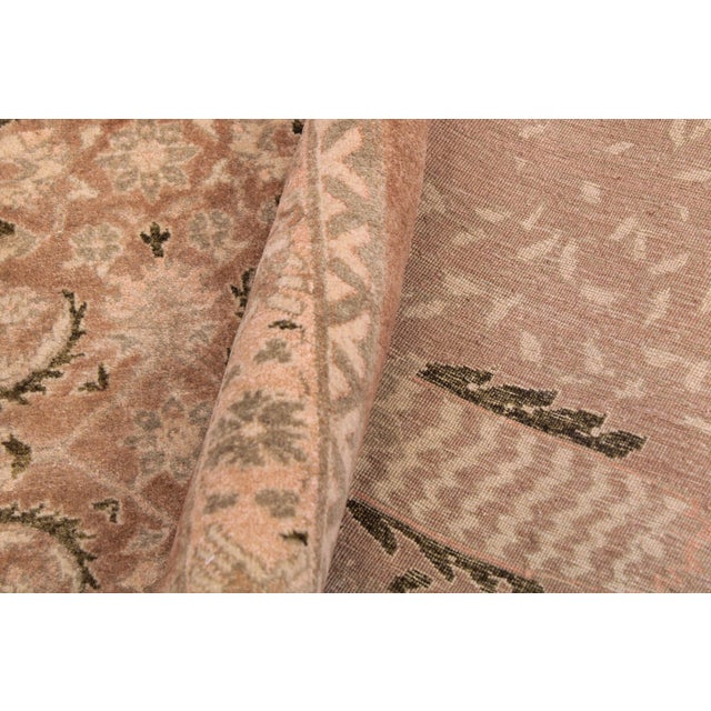 Textile Medallion 1990's Pak-Persian Tan/Tan Wool Rug - 9'0'' X 11'6'' For Sale - Image 7 of 9