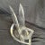 Mid 20th Century Mid 20th Century Signed Van Teal Lucite Abstract Sculpture With Three Beveled Leaves For Sale - Image 5 of 10