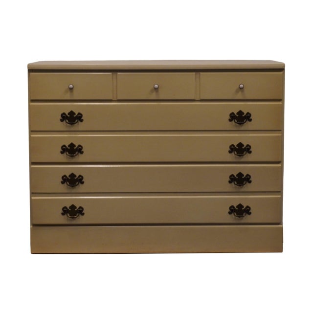 Ethan Allen Heirloom Collection CRP Custom Room Plan 40" Three Drawer Chest 14-4551p - 400 Alabaster White Finish For Sale - Image 9 of 12