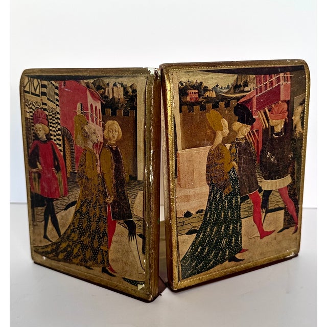 Fratelli Alinari Florentine Bookends, a Pair For Sale - Image 4 of 8