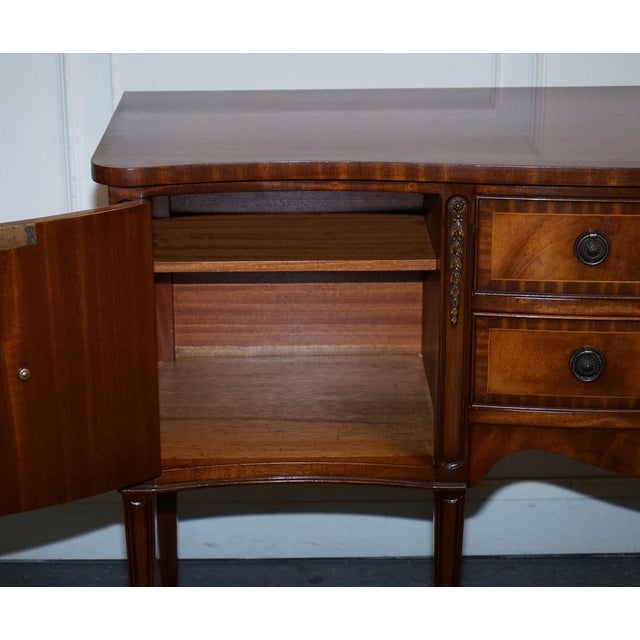 Wood Vintage Edwardian Hardwood Sideboard Made by Jaycee Furniture For Sale - Image 7 of 18