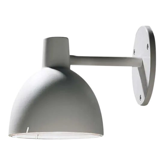 Louis Poulsen 'Todbold' Outdoor Wall Light in Natural Aluminum For Sale