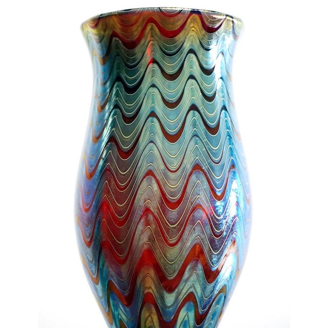 Large Art Nouveau Vase PG Ruby 6893 from Loetz, Bohemia, Austria-Hungary, 1898 For Sale - Image 6 of 10