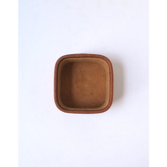 Leather Suede Jewelry Catchall For Sale In New York - Image 6 of 11