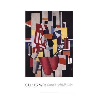 Fernand Leger Composition (The Typographer) 78" X 47.75" Poster 2014 Modernism Multicolor For Sale