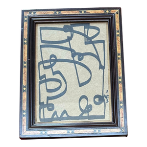 Contemporary Original Wayne Cunningham Abstract Marker Drawing