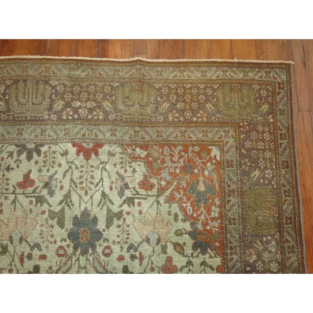 Bauhaus Antique Persian Tabriz Autumn Style Rug - 9'7" x 12'3" For Sale - Image 3 of 6