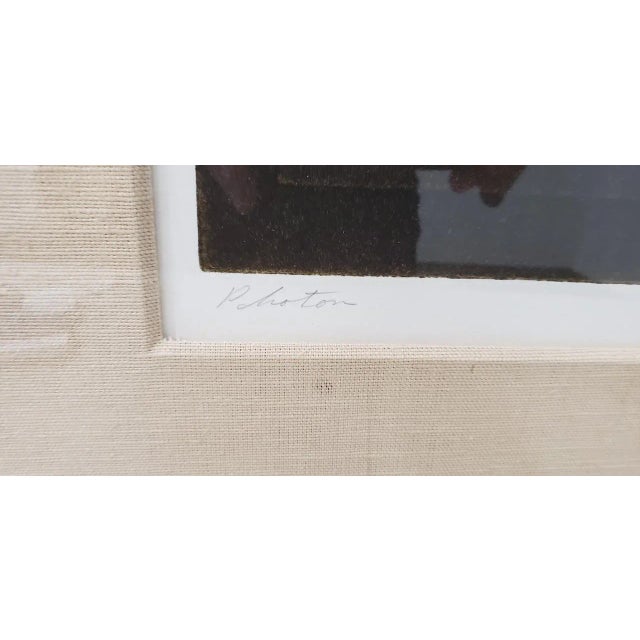 Jb Thompson "Photon" Mixed Media Etching W/ Copper and Aquatint Limited Edition C. 1970s For Sale In San Francisco - Image 6 of 10