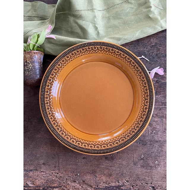 1970s Set of Four (4) Franciscan Creole 10.5” Plates For Sale - Image 4 of 9