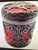 1900 - 1909 Antique Chinese Carved Cinnabar Lacquer Trinket Jewelry Floral Black and Red 4” For Sale - Image 5 of 12