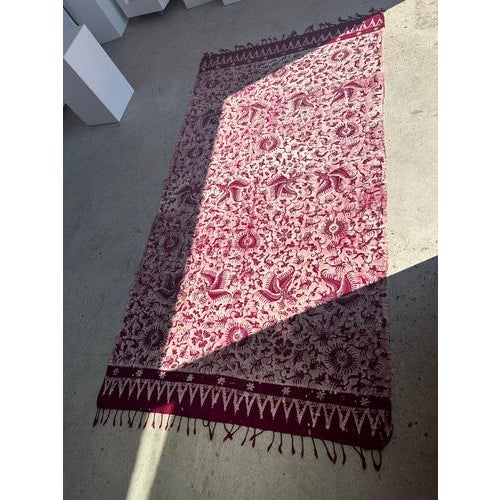 Large Indonesian Printed Batik Ceremonial Fabric For Sale - Image 11 of 18