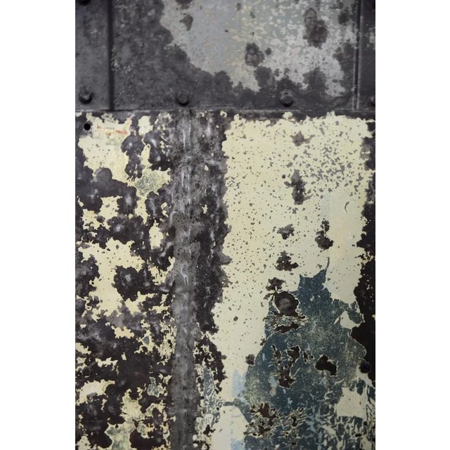 Vintage Raw Industrial Metal Factory Cabinet with Shelves, 1950s For Sale - Image 18 of 18