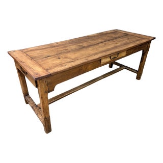 19th Century Fruitwood Refectory Farmhouse Table, 1800 For Sale