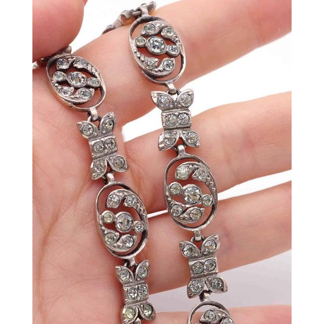 Victorian Paste Necklace inn Silver For Sale - Image 6 of 8