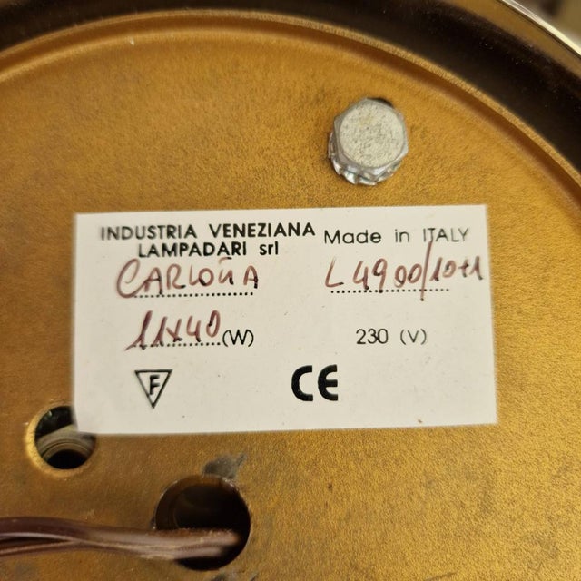 Italian Chandelier from Industria Veneziana Lampadari For Sale - Image 4 of 6