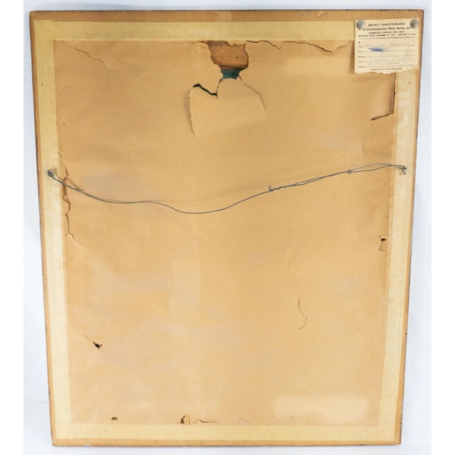 American Oil Painting of Mexican Masks by James For Sale - Image 9 of 11