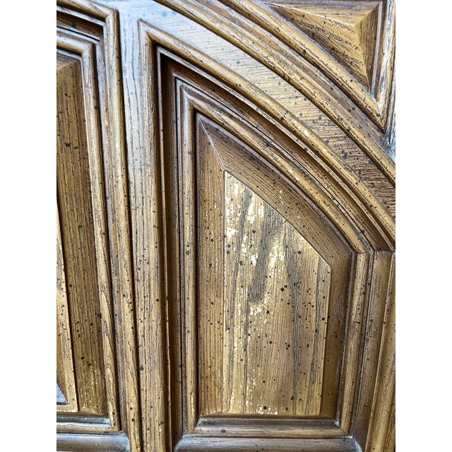 Vintage 1970s Bassett Spanish Revival Mediterranean 9-Drawer Triple Dresser For Sale - Image 13 of 13