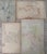 Heinrich Pforr, Landscape Village, Pencil on Paper, Set of 4, in Very Good conditions. Designed 1920 to 1949 This piece is...