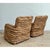 Late 20th Century Vintage Twisted Rush Lounge Chairs After Ralph Lauren For Sale - Image 5 of 12