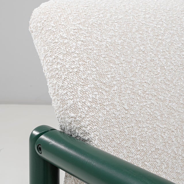 20th Century Czech Lounge Chairs With Green Tubular Frames - A Pair For Sale - Image 10 of 18