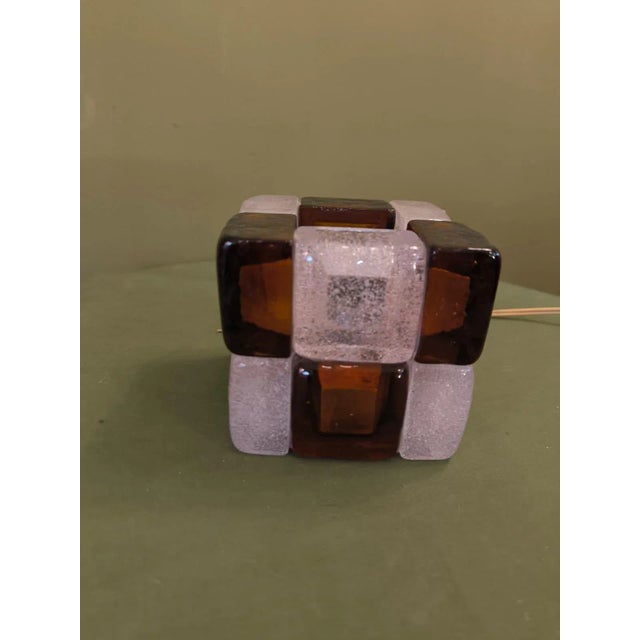 Cube Table Lamp from Poliarte, 1970s For Sale - Image 4 of 7