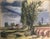 Hauck Karl, Farmhouse with Sandstone Bridge and Power Pole, 1950s, Oil on Canvas For Sale - Image 7 of 9