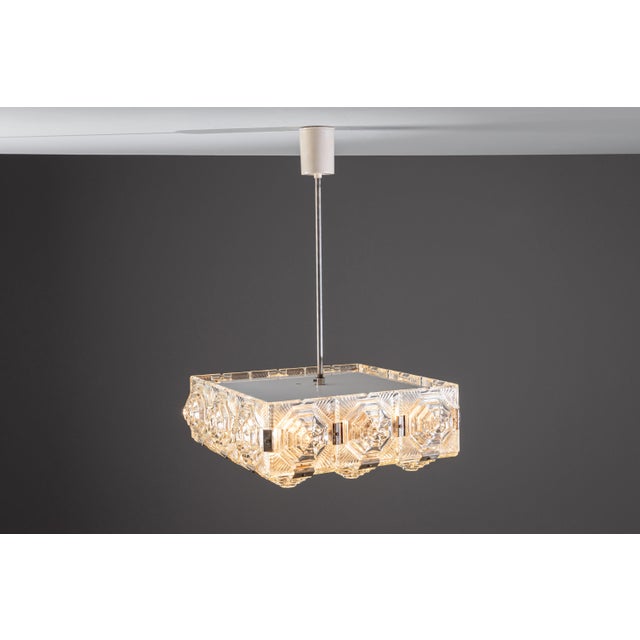 Vintage Pendant Light by Jaroslav Bejvl for Kamenický Šenov, 1960s For Sale - Image 4 of 18