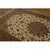 Mid-Century Modern 1940s Beige Mid Century Modern Medallion Tabriz Handknotted Silk Highlights Rug For Sale - Image 3 of 7