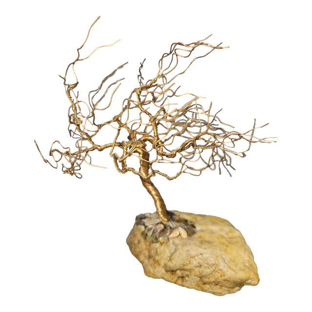 Copper Art Wire Tree of Life Sculpture For Sale
