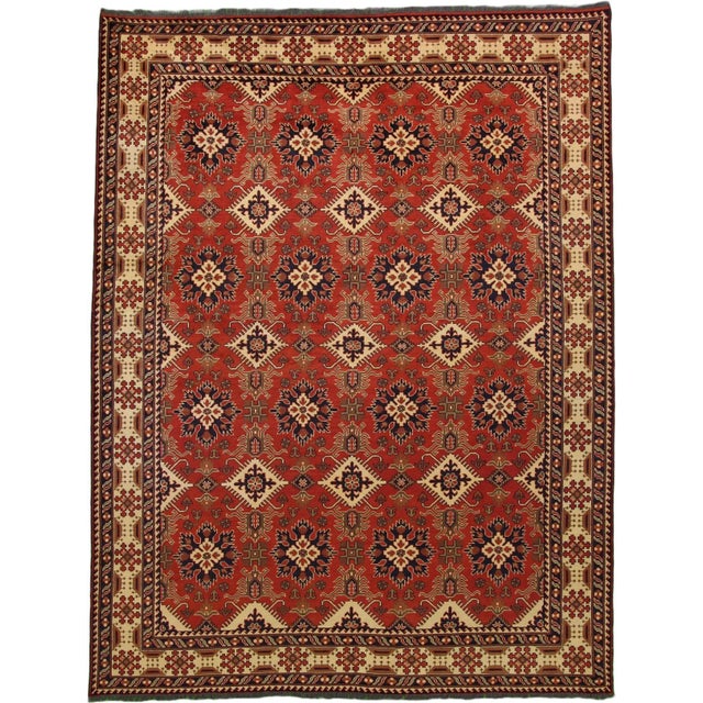 2020s 2020s Hand Knotted Wool Kazak Rug. 09'11" X 12'09" For Sale - Image 5 of 5