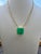 Vintage GIA Certified 20 Ct Emerald cut Colombian Emerald Necklace 18 Kt Y Gold For Sale - Image 13 of 18