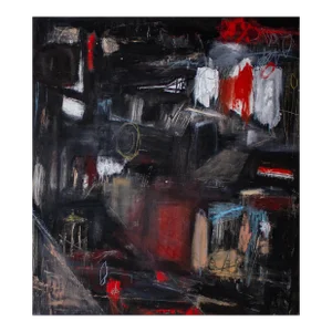 "An Ever Increasing Weight of Burden and Unescapable Compassion" Original Abstract Painting by Brian Jerome