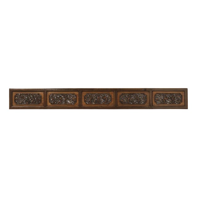 Long Antique Carved Panel For Sale
