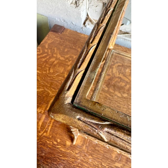 70’s Gilt Painted Hollywood Regency Two Tier Side Table For Sale In San Francisco - Image 6 of 11